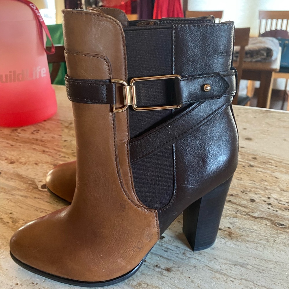 Super cute Aldo boots! Never warn, too high for me. 3” heel.